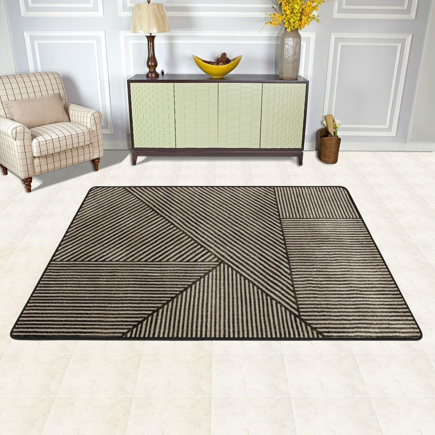 Striped Art Pattern Mat elevenforest