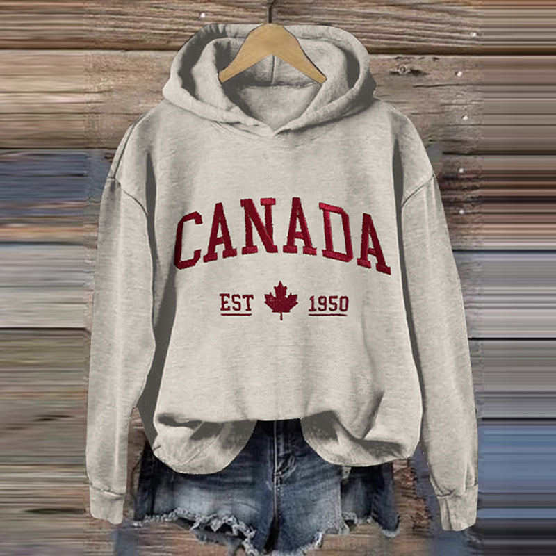 Comstylish Women's Canada Independence Casual Hoodie