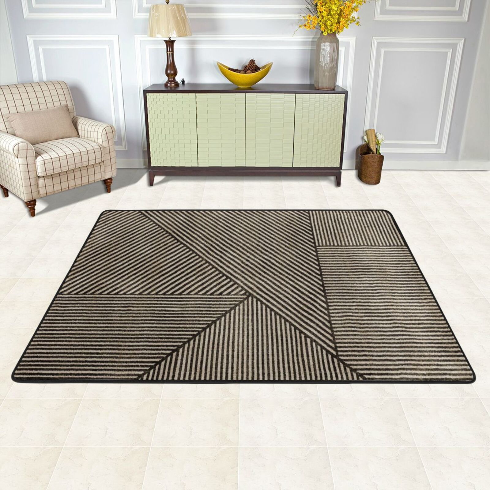 Striped Art Pattern Mat elevenforest