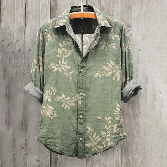 Japanese Art Print Casual Shirt elevenforest