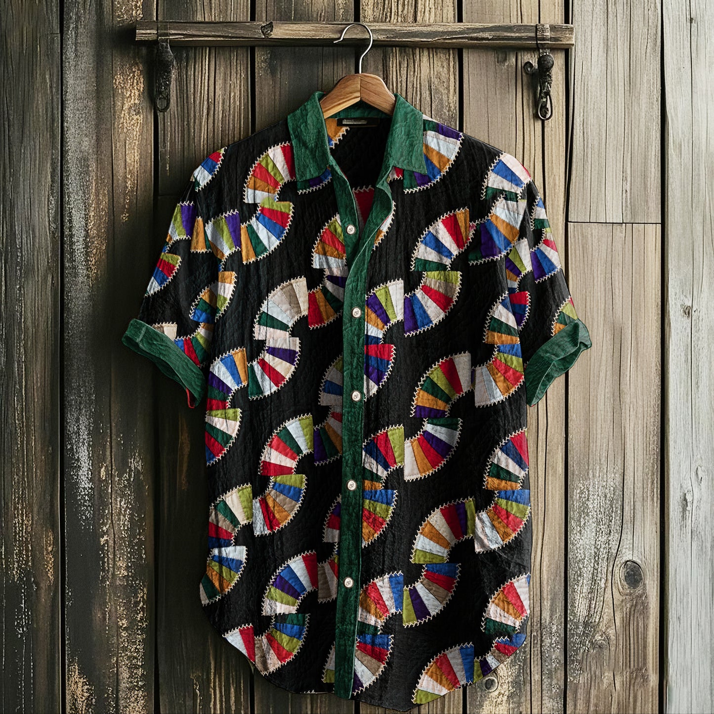 Men's Retro Indiana Amish Old Fashioned Fans Linen Shirt elevenforest