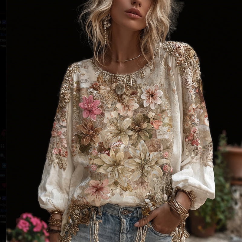 Timeless Vintage Style Top