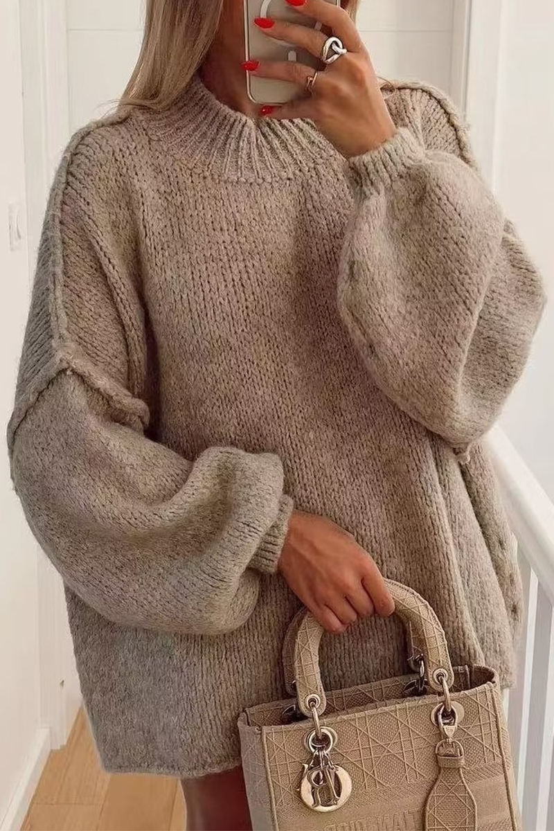 Giulia® | Casual Daily Solid Color O-Neck Sweaters (4 Colors)