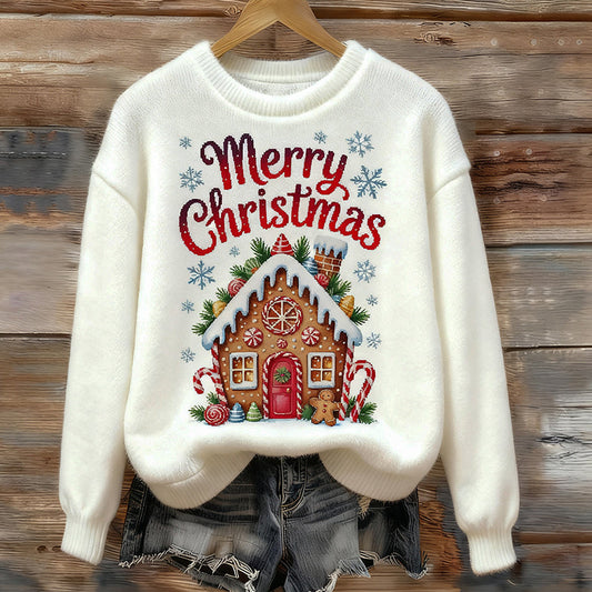 Comstylish Women's Fun Christmas Plush Sweater