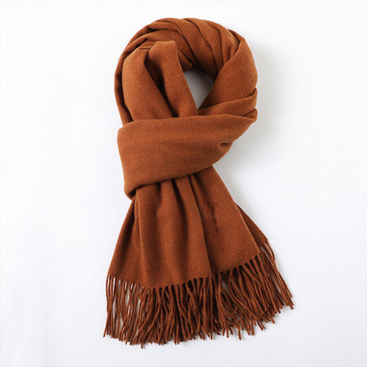 Comstylish Walk For Peace With A Faux Cashmere Thickened Scarf