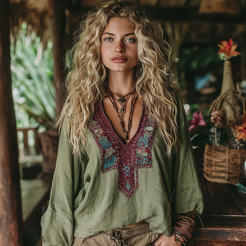 Timeless Vintage Style Top