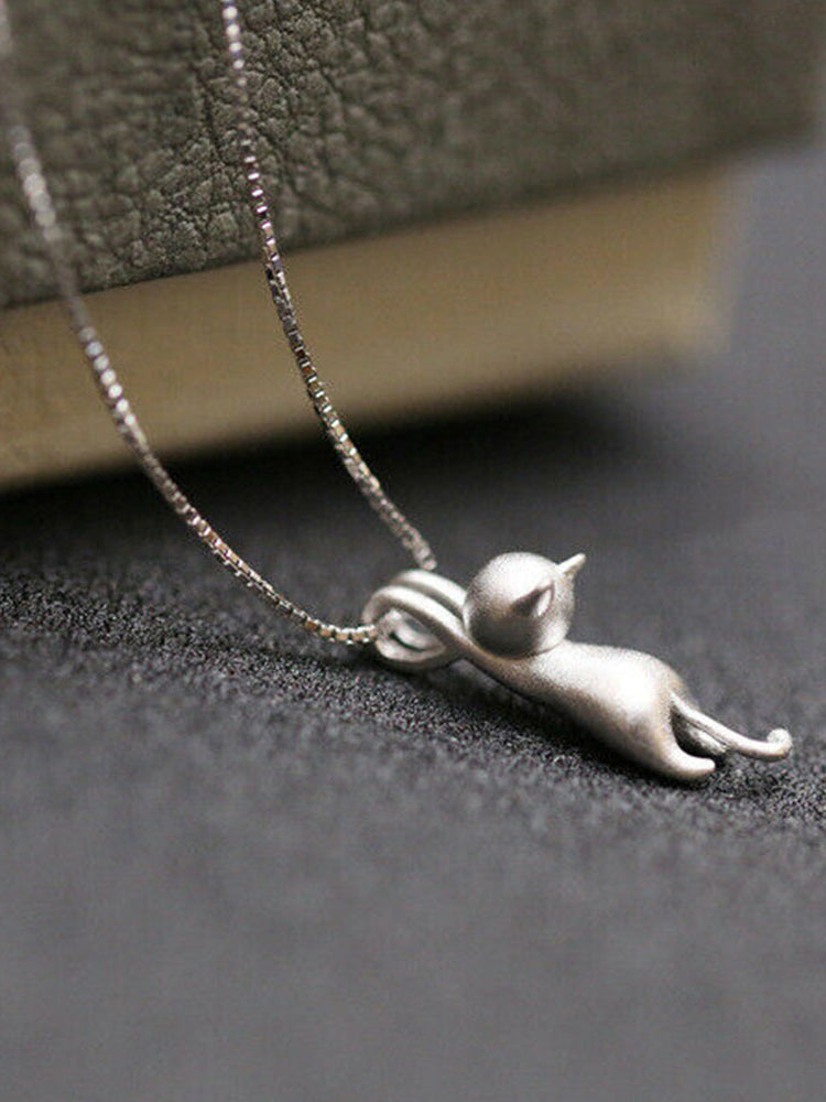 Cute Kitten Pendant Necklace elevenforest