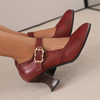 Chic Orthopedic Heels with Unique Design