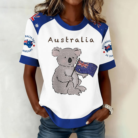 Comstylish Women's Happy Australia Day T-shirt