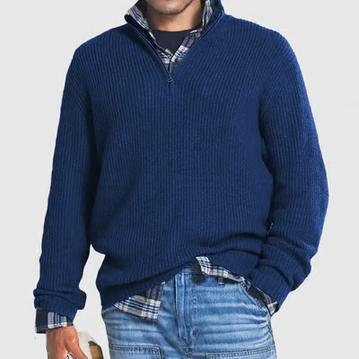 Men's Cashmere Business Casual Zipper Sweater elevenforest