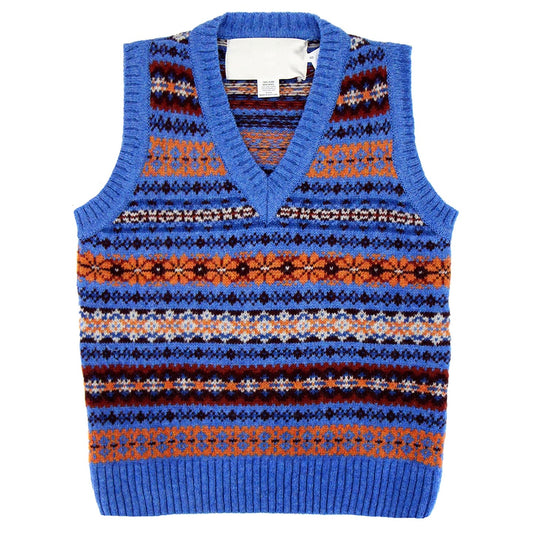 Vintage Geometric Floral Style Vest Sweater artswardrobe