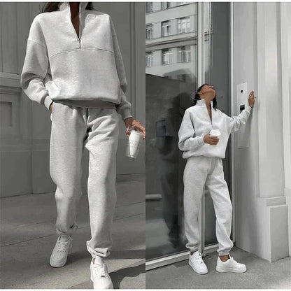Jennifer® | Conjunto Casual Solid Sweater