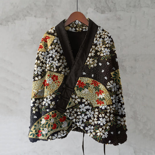 Vintage Japanese Art Inspired Design Kimono elevenforest