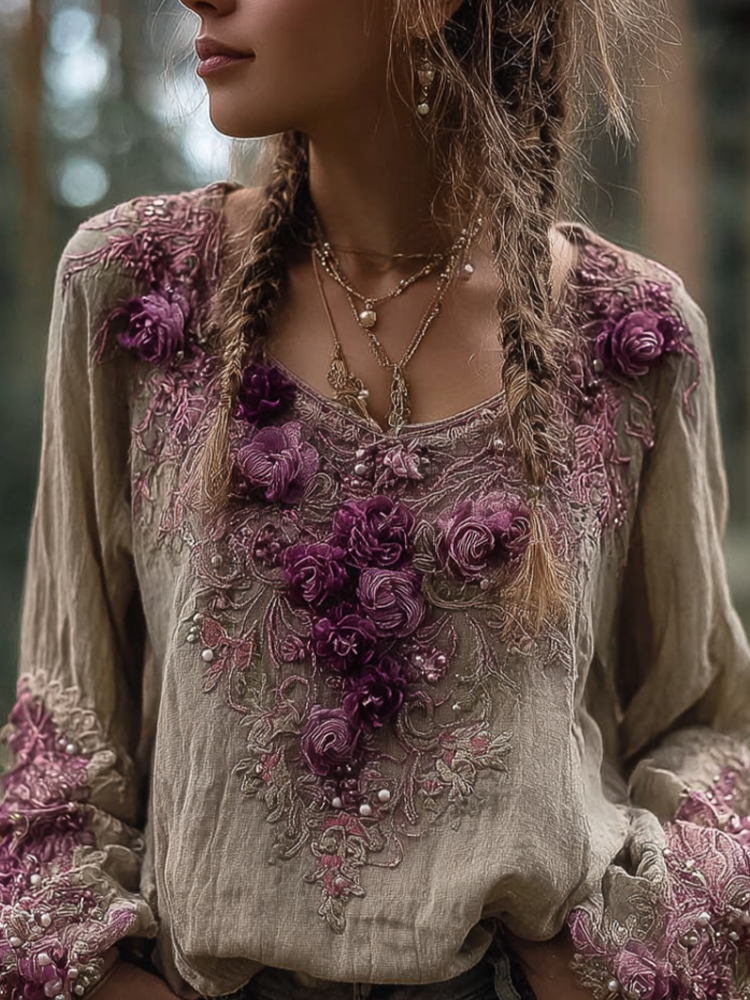 Timeless Vintage Style Top