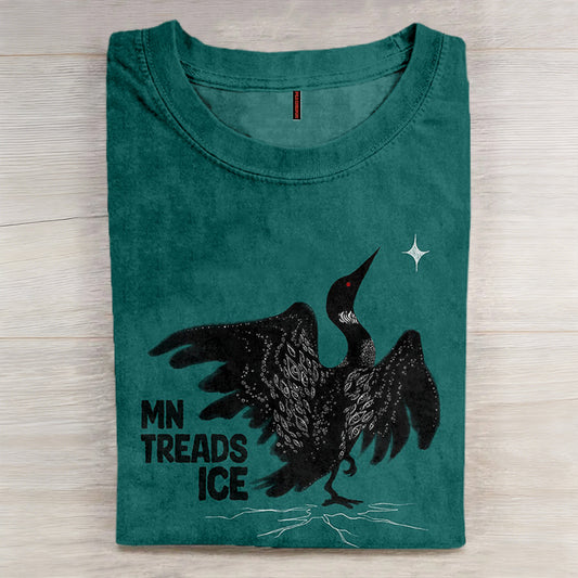 Comstylish Mn Treads Ice Vintage Washed T Shirt