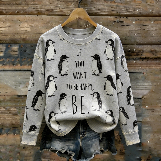 Comstylish Nihilist Penguin Do Whatever Makes You Happy Long-sleeve T-shirt