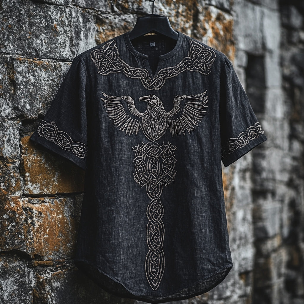 Men's Celtic Knot Raven Mythology Shirt elevenforest