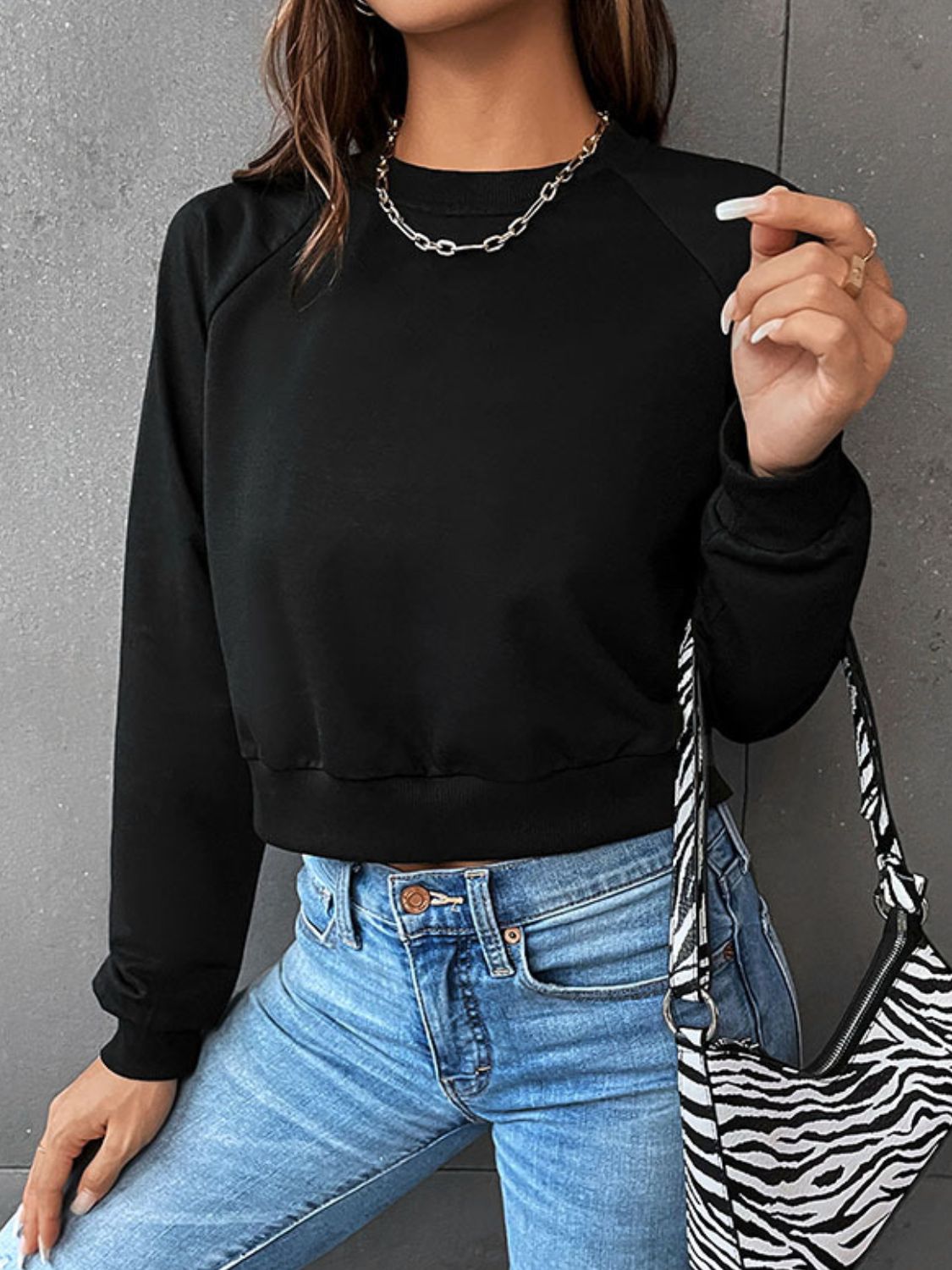 Ileana® | Cozy sweater with a short crew neck