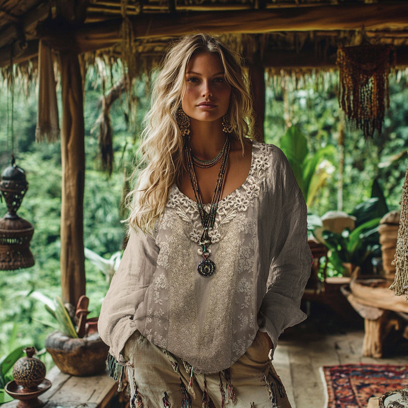 Timeless Vintage Style Blouse