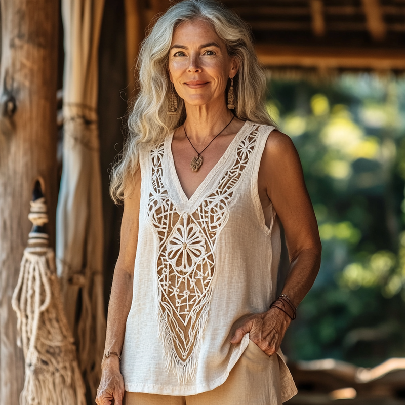 Timeless Vintage Style Top