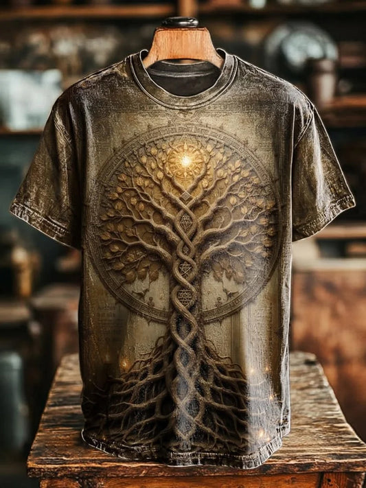 Vintage Viking Tree Of Life Men's T-shirt elevenforest