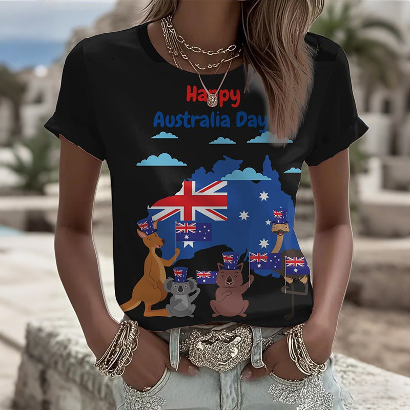 Comstylish Women's Australian Holiday Comfort T-shirt