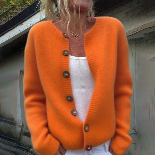 Women's Autumn And Winter Solid Color Sweater elevenforest